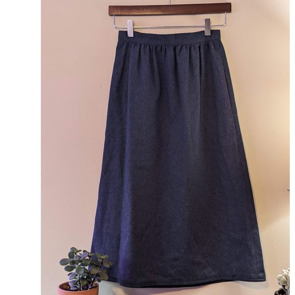 Vintage A-Line Skirt, Navy, size 8 (4)